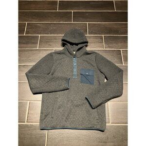 Men’s Marine Layer Snap Button Pullover Small Gray